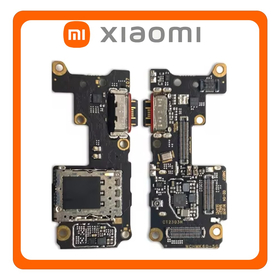 HQ OEM Συμβατό Με Xiaomi Poco F5 Pro 5G (23013PC75G) USB Type-C Charging Dock Connector Flex Sub Board, Καλωδιοταινία Υπό Πλακέτα Φόρτισης + Microphone Μικρόφωνο (Premium A+)