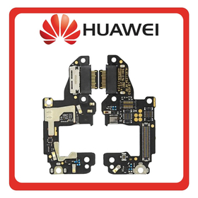 HQ OEM Συμβατό Με Huawei P30 (ELE-L29, ELE-L09) USB Type-C Charging Dock Connector Flex Sub Board, Καλωδιοταινία Υπό Πλακέτα Φόρτισης + Microphone Μικρόφωνο (Premium A+)