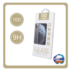 Tempered Glass 10D Τζαμάκι Οθόνης For Apple iPhone 16 Plus Black Μαύρο 9H