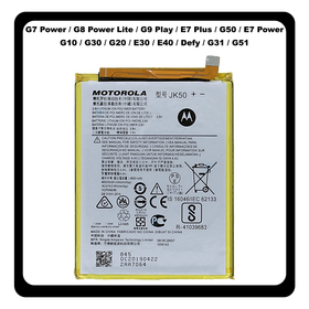 Γνήσια Original Motorola G7 Power / G8 Power Lite / G9 Play / E7 Plus / G50 / E7 Power / G10 / G30 / G20 / E30 / E40 / Defy / G31 / G51, JK50 Battery Μπαταρία Li-Pol 5000 mAh SB18C77591 SB18C98449 (Service Pack By Motorola)