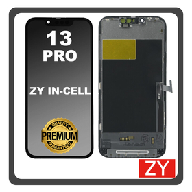 HQ OEM Συμβατό Apple iPhone 13 Pro, iPhone 13Pro (A2638, A2483) ZY In-Cell LCD Display Screen Assembly Οθόνη + Touch Screen Digitizer Μηχανισμός Αφής Black Μαύρο (Premium A+)