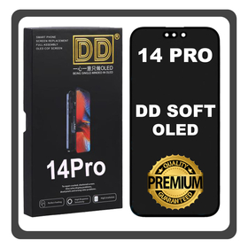 HQ OEM Συμβατό Με Apple iPhone 14 Pro (A2890, A2650) DD SOFT OLED LCD Display Screen Assembly Οθόνη + Touch Screen Digitizer Μηχανισμός Αφής With IC Removable Black Μαύρο (Premium A+)