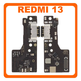 Γνήσια Original Xiaomi Redmi 13, Redmi13 (2404ARN45A, 24040RN64Y), Poco M6 4G (2404APC5FG)​ USB Type-C Charging Dock Connector Flex Sub Board, Καλωδιοταινία Υπό Πλακέτα Φόρτισης + Microphone Μικρόφωνο 560002N19A00 (Service Pack By Xiaomi)