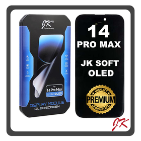 HQ OEM Συμβατό Με Apple iPhone 14 Pro Max, iPhone14 Pro Max (A2894, A2651, A2893) JK Soft Super Retina XDR OLED LCD Display Screen Assembly Οθόνη + Touch Screen Digitizer Μηχανισμός Αφής Black Μαύρο (Premium A+)