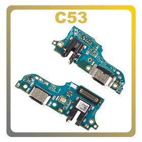 Γνήσια Original Realme C53 (RMX3760) Type-C Charging Dock Connector Flex Sub Board, Καλωδιοταινία Υπό Πλακέτα Φόρτισης + Microphone Μικρόφωνο + Audio Jack Θύρα Ακουστικών 621024000023 (Service Pack By Realme)