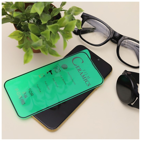 Ceramic Glass 9D Τζαμάκι Οθόνης For Samsung Galaxy S23 Ultra Black Μαύρο