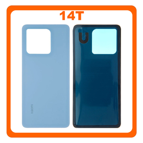 HQ OEM Συμβατό Με Xiaomi 14T (2406APNFAG), Rear Back Battery Cover Blue Μπλε (Premium A+)