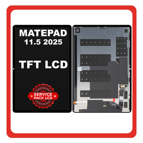 Γνήσιο Original Huawei MatePad 11.5 (2025) (TXZ-W09) LCD Display Screen Οθόνη + Touch Screen DIgitizer Μηχανισμός Αφής Black Μαύρο 02357DTE (Service Pack By Huawei)
