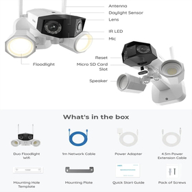 Reolink duo Floodlight 4k Wifi – ip Κάμερα με Προβολέα & Dual Band Wifi