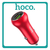 Hoco Car Charger Φορτιστής Αυτοκινήτου Red Κόκκινο Z38 Συνολικής Έντασης 4.5A Γρήγορης Φόρτισης Με Θύρες: 1xUSB 1xType-C