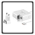 Macbook Charger Φορτιστής Powertech Laptop 60W 16.5V 3.65A For Apple Με Αντάπτορα Τροφοδοσίας White Άσπρο